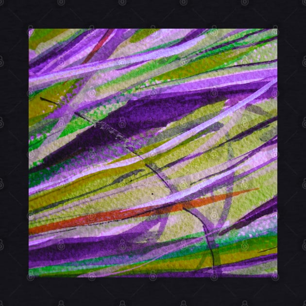 Abstract Grass 1 Digitally Enhanced 10 by Heatherian